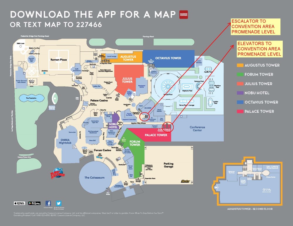 29 Map Of Caesars Palace Towers Maps Online For You